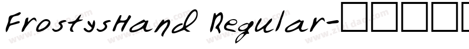 FrostysHand Regular字体转换